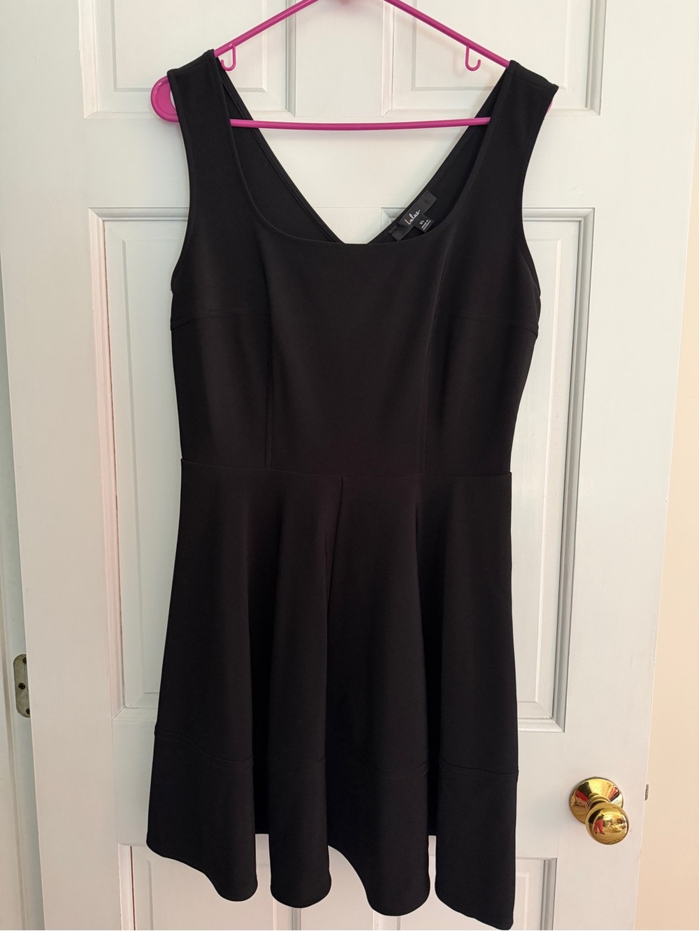 Lulu's Home Before Daylight Black Skater Dress